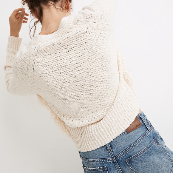 Madewell Chatterton Fringe Cardigan Sweater - Picture 3 of 5